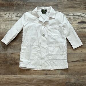 Halloween dress up pretend lab/doctors coat kids sz 2/3